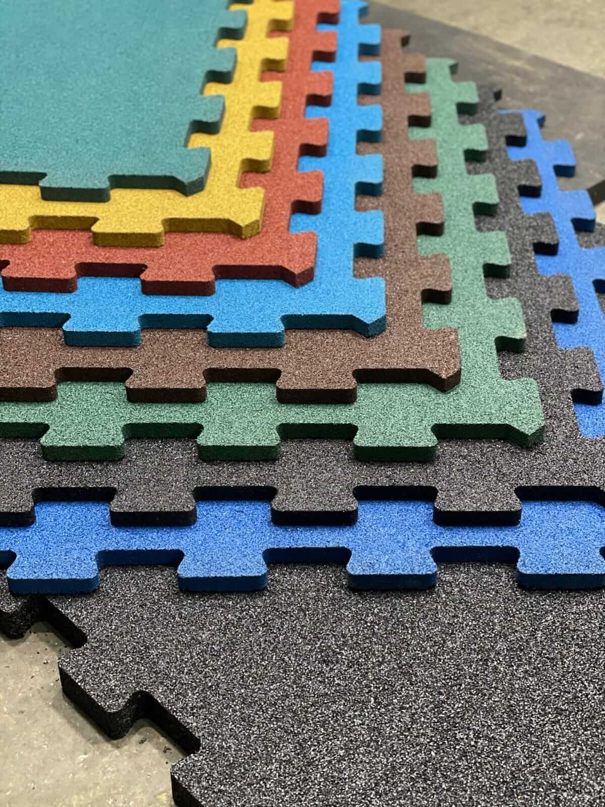Резиновое покрытие "Спорт Puzzle" — 10 мм