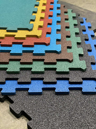 Резиновое покрытие "Спорт Puzzle" — 40 мм